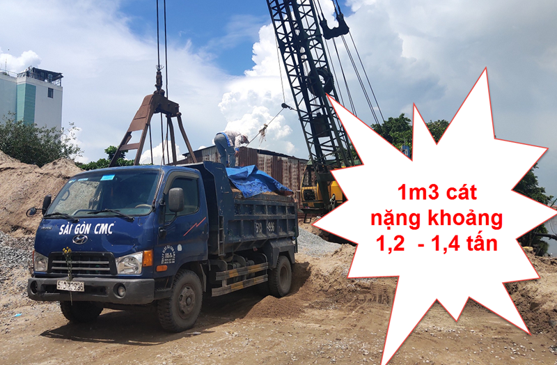 1m3 Cát Bằng Bao Nhiêu Kg?