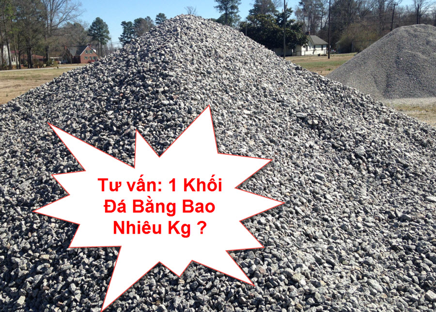 1 khối đá bằng bao nhiêu kg ?