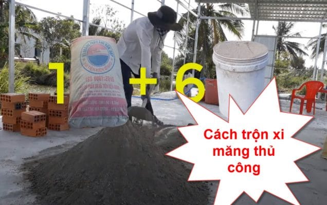 Cách Trộn Xi Măng Thủ Công Đúng Mác Đúng Tiêu Chuẩn