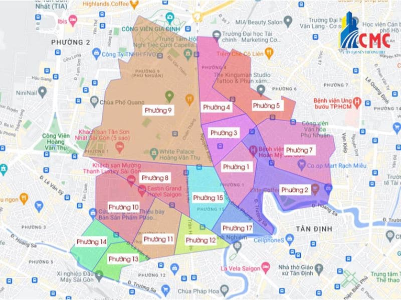 Phân tích đặc điểm địa hình quận Phú Nhuận