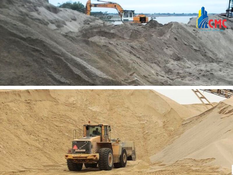 So sánh giá cát đen và cát vàng trong xây dựng