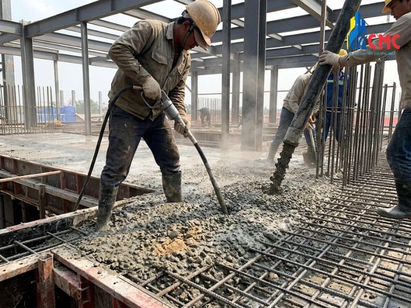 Trong đổ bê tông chịu lực, việc lựa chọn cát vàng hay cát đen không còn là sự phân vân mà bắt buộc phải dùng cát vàng hạt lớn