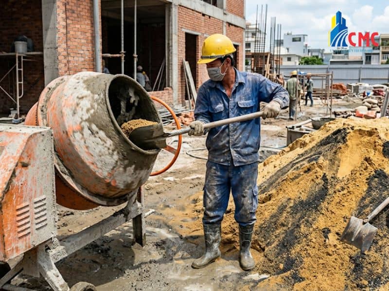 Trộn vữa theo tỷ lệ chuẩn không chỉ giải quyết bài toán chi phí mà còn khắc phục mọi nhược điểm của vật liệu đơn thuần