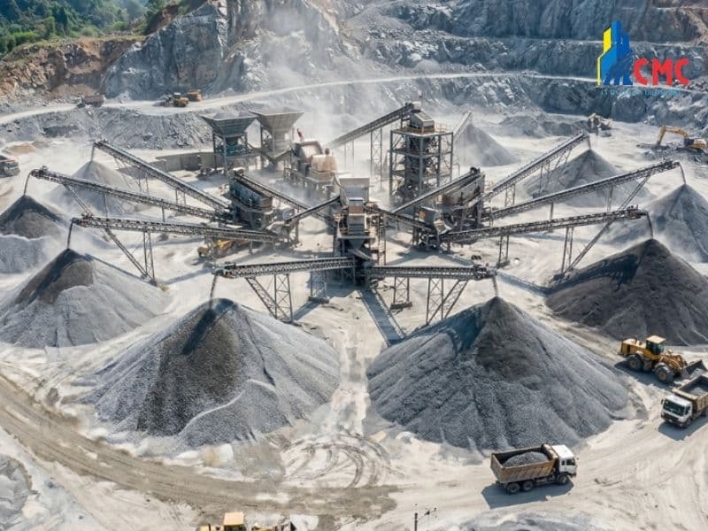 Dây chuyền nghiền sàng hiện đại quyết định chất lượng và kích thước chuẩn của đá 1x2 và đá 2x4
